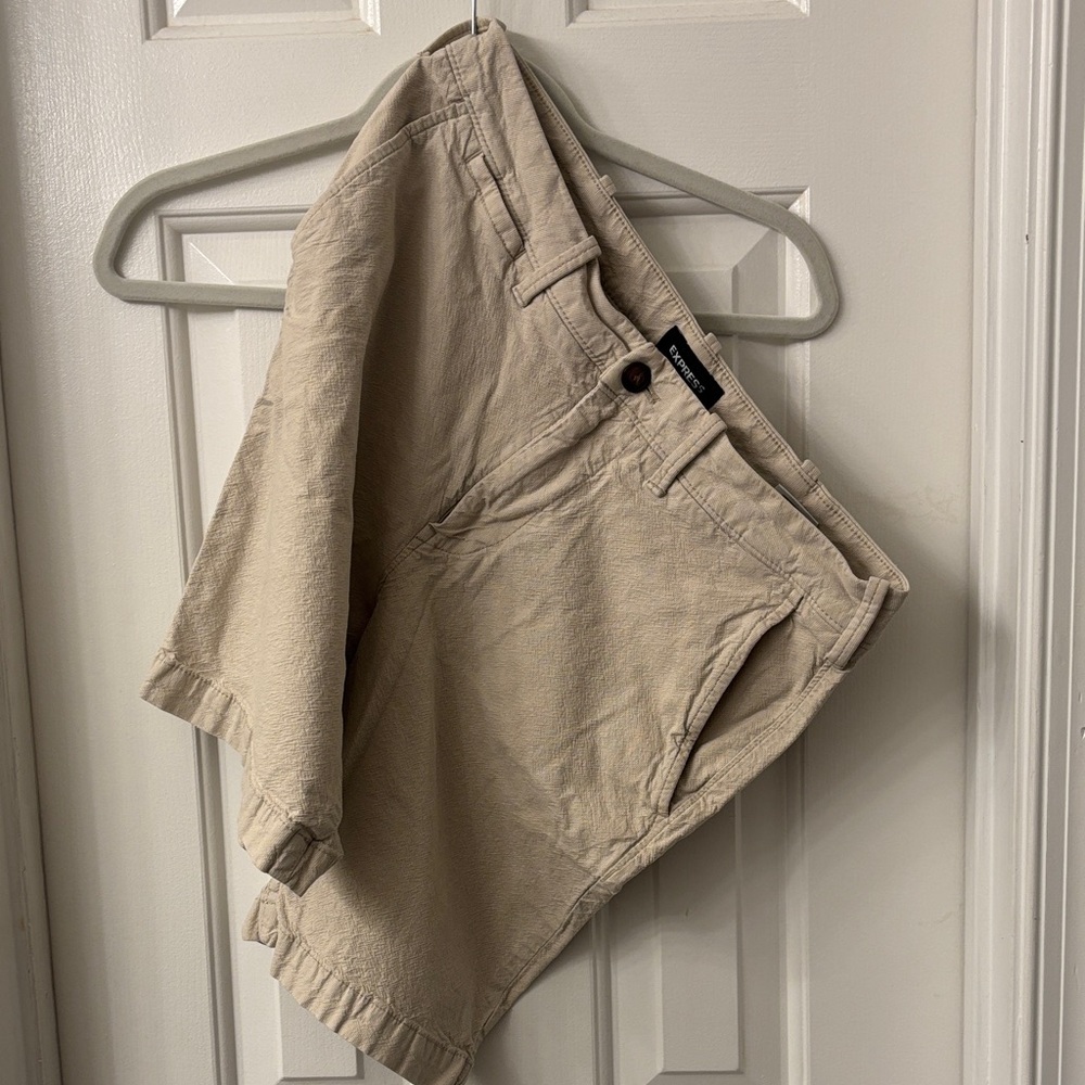 Express Beige Casual Shorts